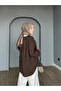 Modal Fabric V-Neck Buttoned Hijab Women's Shirt - 4