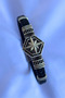 Genuine Leather Men's Bracelet Made with Compass Hexagonal Zircon Stone Handcrafted - 2