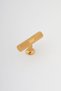 Golden Yellow t Bar (Serrated Bar) Handle Aluminum Metal. Furniture Kitchen Drawer Cover Handle