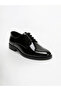 BOYS' LACE-UP BLACK PATENT LEATHER OFFICER-STYLE CLASSIC SHOES