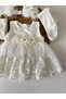 Baby Girl Newborn Wedding Dress Princess Dress 5 Piece Mevlütlük Set Long Sleeve Lace Dress - 3