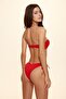 Knot Detailed Padded Strapless Single Top 535Drl - 3