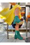 صندل صيفي بكعب 5 سم من SMILE GREEN GREEN SUEDE - 3