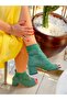 صندل صيفي بكعب 5 سم من SMILE GREEN GREEN SUEDE - 2