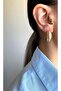Curved Earrings Gold - 2
