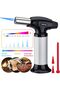 Kitchen Butane Torch Lighter with Safety Lock, Adjustable Flame, Refillable Portable Culinary Torch - 2
