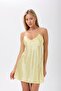 Snake Detailed Stone Printed Back Low-Cut Satin Nightdress - 4