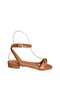 U726017209 Tan Low Heel Women's Sandals - 4
