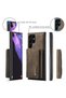 Samsung Galaxy S23 Ultra Compatible Leather Phone Case with Detachable Wallet