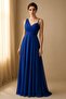 V Neck One Shoulder Colorful Patterned Tulle Evening Dress
