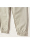 Solid Pants with Drawstring Closure and Pockets - 3