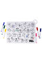 Reusable Silicone Colouring Mat with Pens and Travel Case - Arabic Alphabet Design