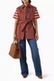 Striped Terry Fabric Cropped Polo T-Shirt, Modern Cut and Comfortable Structure - 2