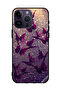 غطاء حماية لهاتف Apple iPhone 14 Pro Max بنقشة فراشات لامعة