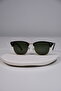 Unisex Women Men Uv400 Protected Square Master Metal Classic Model Hinged Sunglasses - 5