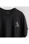 Minimalist Fox Special Design Printed 100% Cotton Crew Neck Black-White T-Shirt - 2