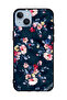 غطاء حماية لهاتف Apple iPhone 14 Plus مزين برسومات زهور مرسومة يدويًا