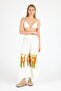 Women's White Bamboo Trouser Skirt |   Beach & Pool & Daily Use - 6