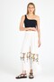 Women's White Bamboo Trouser Skirt |   Beach & Pool & Daily Use - 5