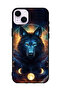 Protective Case Cover For Apple iPhone 14 Wolf In Space