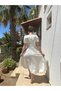 Basen Covering Bow Flared Dress That Shows Thin Waist - 4