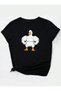 Black Muscle Duck Oversize T-Shirt - 2