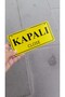 On Off Lettering Yellow Color |   Open Closed Sign |   Store Door Orientation Sign (Wood) - 4