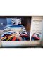 100% Cotton Ranforce Single Duvet Cover Set Turbo Sky - 3