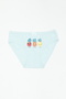 Girls' Cotton Lycra Panties - Colorful Comfortable Flexible Underwear 3-Pack 6211 - 4