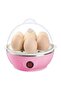 Egg Steamer – 350 W Electric Egg Cooker for 7 Eggs, with Measuring Cup (Pink) - 3