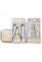 12 Piece Luxury Manicure Pedicure Set - Professional Hand and Foot Care Bag Shiny Rose Gold Design - 2
