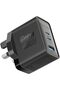 45W Power Delivery GaNFast™ Charger, Dual USB-C Ports, and Quick Charge USB-A Port - 2