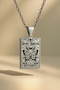 Anti Social Butterfly - Butterfly Tarot Card |   316L Steel Necklace