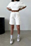 Plain Printed Round Neck T-Shirt Shorts Set - 5