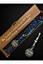 Capsule Cut Name Surname Detailed Silver Tasseled Petrol Blue Fire Amber Prayer Beads