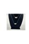 Baby Blue Drawn Gold Chain ​​Pearl 2-Piece Necklace - 4
