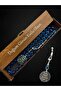 Name Detailed Petrol Blue Silver Tasseled Fire Amber Prayer Beads