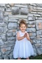 White Strap Tulle Gilet Back Butterfly Wing Girl's Baby Girl Dress - 6