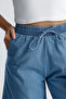 Women's Elastic High Waist Flexible City Shorts Blue - 2