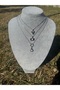 Triple Silver Combination Necklace Oyster Letter Heart - 7