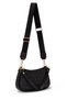 Black Baguette Women's Hand and Shoulder Bag - 3