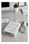 MX52 قابس تمديد الطاقة 8 في 1 - 2500 واط 4 مقابس طاقة + 3 منافذ USB + 1 PD | 3M