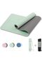 HERUI Yoga Mat Alignment Lines Anti-Slip Exercise Mat with Carrying Bag for Pilates 183x61x6mm