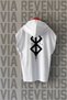 Berserk Front and Back Printed Zero Sleeve Hooded 100% Cotton Sports Tshirt