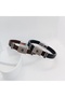 Genuine Iguana Skin Men's Bracelet with Zircon Stone - 6