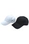 Summer 2-Piece Black and White Adjustable Velcro Back Sports Baseball Cap Hat - 4