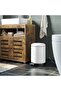 5L Stainless Steel Pedal Trash Can – Modern White Powder-Coated Waste Bin with Slow-Close Lid - 2