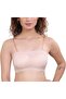 Women's Padded Seamless Floral Lace Tube Bra Strapless Bra with Removable Soft Cups