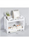 White 2-Tier (Detachable) Shelf & Desk Organizer - 4