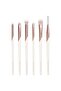 Luxe Exquisite Eye Makeup Brush Kit, For Eyeshadow, Eyeliner, & Brow Makeup, Professional - 2